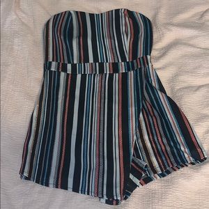 striped romper